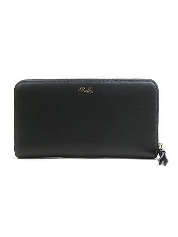 Bally Bally BALLY Round Zipper Long Wallet Leather Black r11454a (view 2)