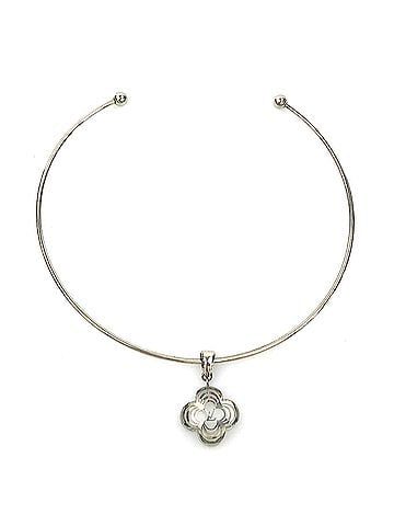 Louis Vuitton Louis Vuitton LOUIS VUITTON Necklace Collier A La Folie Metal Silver Women's M65667 r11462a (view 1)