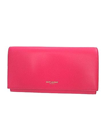 Yves Saint Laurent Yves Saint Laurent Saint Laurent Paris 315861 Leather Pink Bi-fold Long Wallet 0366SAINT LAURENT PARIS (view 1)