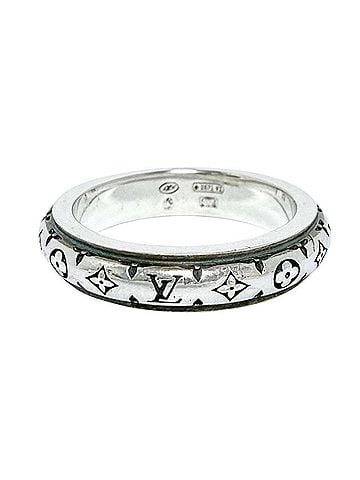 Louis Vuitton Louis Vuitton Men's Ring, LV Bamboo (S), Silver 925 (view 1)