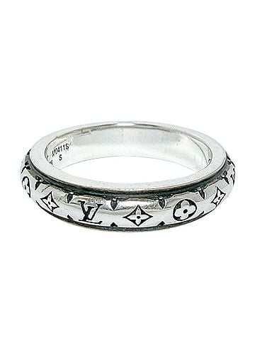 Louis Vuitton Louis Vuitton Men's Ring, LV Bamboo (S), Silver 925 (view 2)