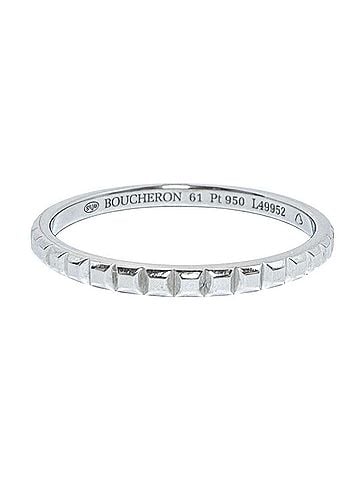 Boucheron Boucheron Men's and Women's Quatre Clou de Paris Ring, Small, Platinum (61) (view 1)