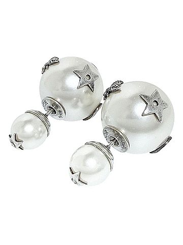 Christian Dior Christian Dior Women's Tribal Earrings, Sterling Silver 925, Multi-Motif (view 2)