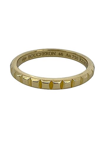 Boucheron Boucheron Women's/Men's Ring, Quatre Clou de Paris, Small (46), Pinky 18K Yellow Gold (view 1)