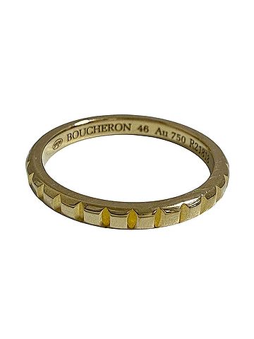 Boucheron Boucheron Women's/Men's Ring, Quatre Clou de Paris, Small (46), Pinky 18K Yellow Gold (view 2)