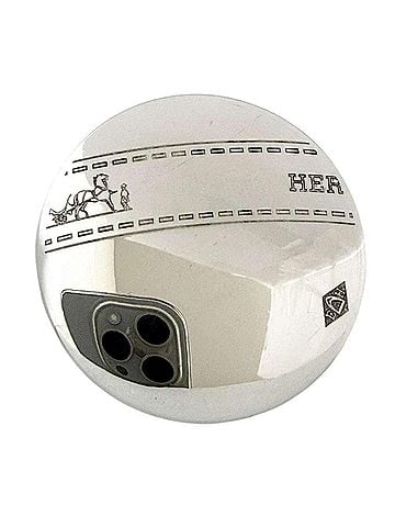 Hermès Hermes Men's/Women's Pin Brooch Badge, Sterling Silver (925), 3.8cm (view 1)