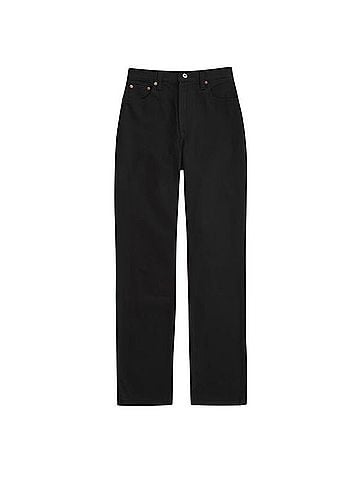 Abercrombie & Fitch Curve Love High Rise 90’s Straight Jean Casual Pants (view 2)