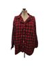 L.L.Bean Checkered-gingham Red Black Button-Down Shirt Size 3X - photo 1