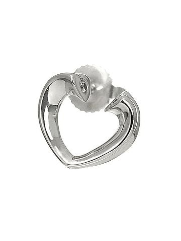 Tiffany & Co. Tiffany &amp; Co. Tenderness Heart Diamond Earring, 18K White Gold (750), Single Earring (Pierced) (view 1)
