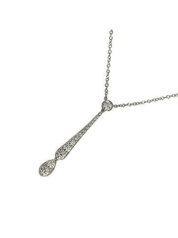 Tiffany & Co. Tiffany &amp; Co. Jazz Drop Diamond Necklace, 38cm, Platinum (Pt) (view 1)