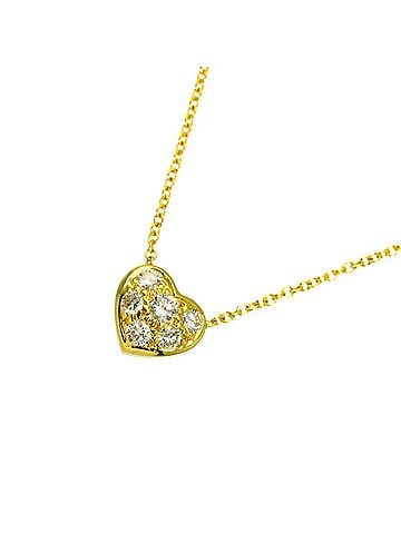 Tiffany & Co. Tiffany &amp; Co. Friendship Heart Diamond Necklace, 41cm, 18K Yellow Gold (750) (view 1)