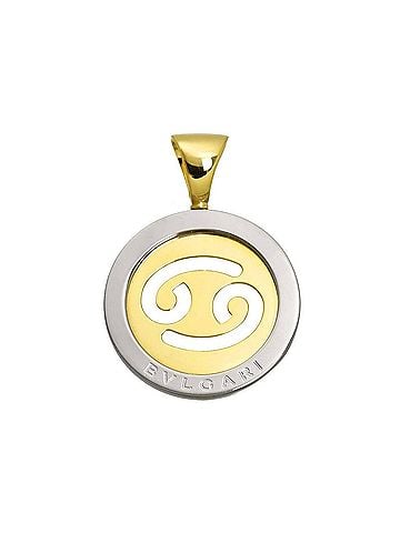 Bvlgari Bulgari BVLGARI Tondo Cancer Pendant Top 18K YG Gold 750 SS Steel (view 1)