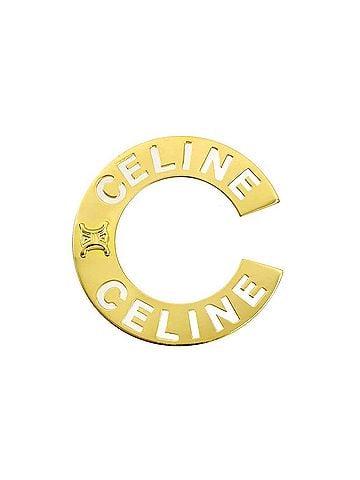 Céline Celine pendant top, 18K yellow gold (750), diamond pendant. (view 1)