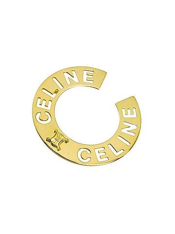 Céline Celine pendant top, 18K yellow gold (750), diamond pendant. (view 2)