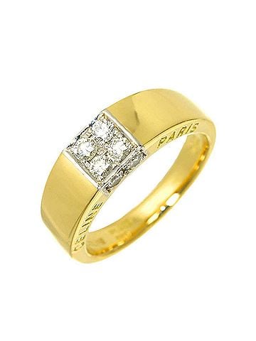 Céline Celine CELINE 1 Ring, 0.40ct Diamond, 18K YG Yellow Gold, Pt Platinum 750, Diamond Ring (view 1)