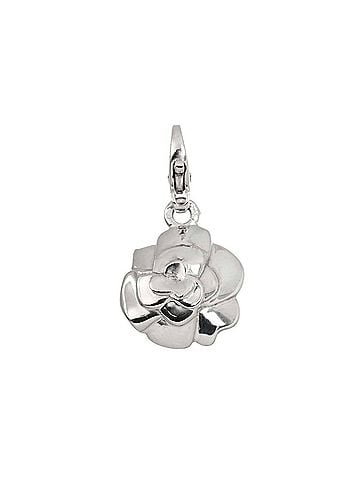 Chanel Chanel Camellia Pendant Top, 18K WG 750 White Gold Charm Top (view 1)