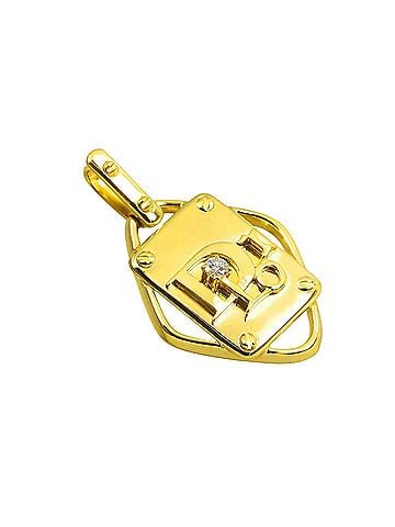 Christian Dior Christian Dior 0.07ct Diamond Pendant Top in 18K Yellow Gold (750) (view 2)