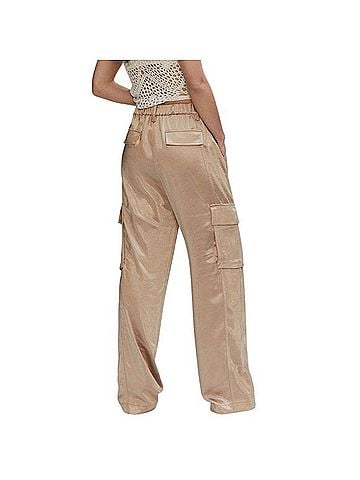 Mango Satin Flowy Cargo Pants Cargo Pants (view 2)