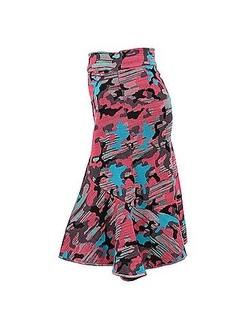 Missoni Missoni Knitted Camouflage Midi Skirt in Multicolor Cotton (view 2)