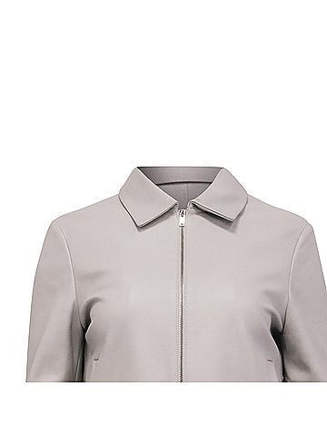 Theory Theory Blouson Jacket in Grey Polyester (view 2)