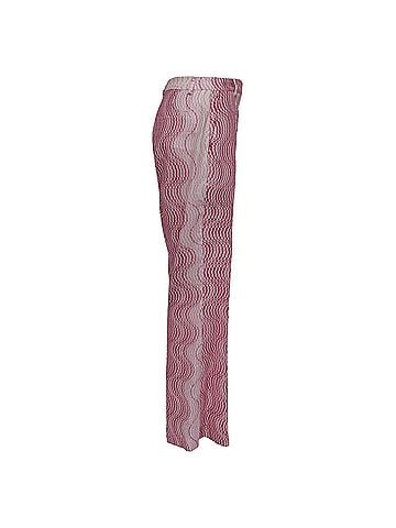 Missoni Missoni Zigzag Trousers in Pink Viscose (view 2)
