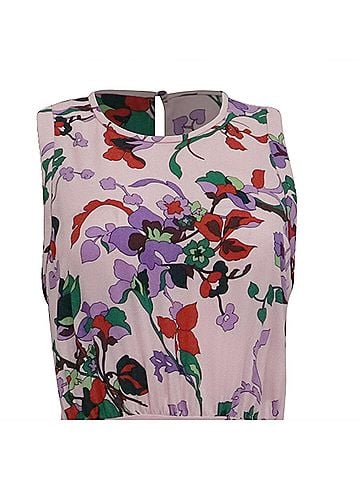 Kate Spade New York Kate Spade Floral Print Maxi Dress in Pink Polyester (view 2)