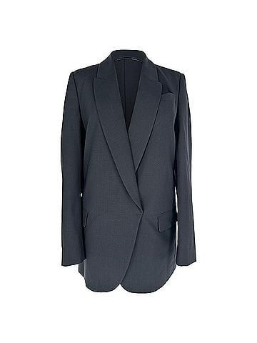 Brunello Cucinelli Brunello Cucinelli Single-breasted Blazer in Black Wool (view 1)