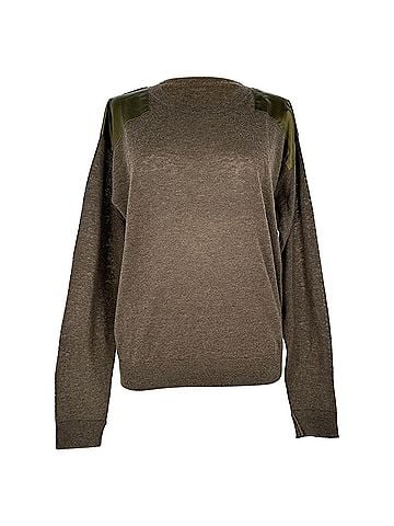 Zadig & Voltaire Zadig &amp; Voltaire Kansas Patch Sweater in Brown Cashmere (view 1)