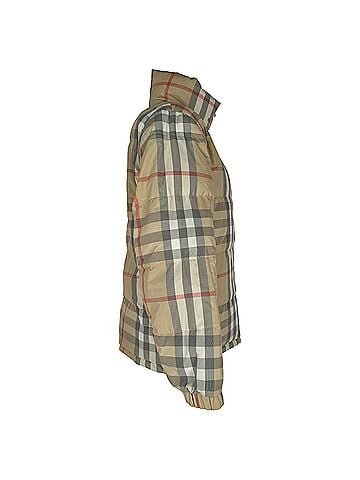 Burberry Burberry Vintage-Check Down Jacket in Beige Polyester (view 2)