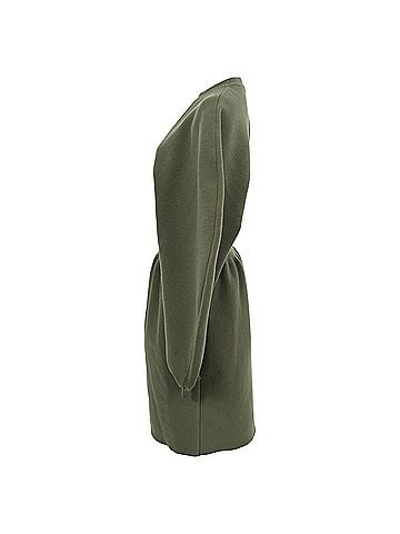 Bottega Veneta Bottega Veneta Mini Dress in Olive Green Wool (view 2)