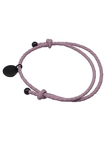Bottega Veneta Bottega Venete Woven Bracelet in Pink Leather (view 2)