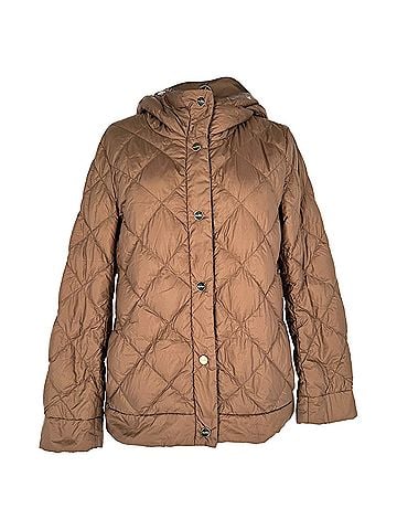 Max Mara Max Mara The Cube Reversible Down Jacket in Brown Polyamide (view 1)