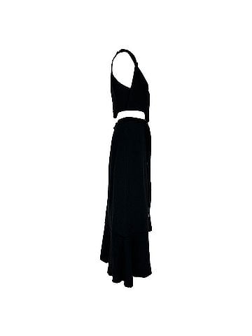 Proenza Schouler Proenza Schouler Cutout Midi Dress in Black Viscose (view 2)