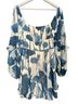 Hutch Watercolor Floral Balloon Sleeve Flounced Romper Jumpsuit - photo 2