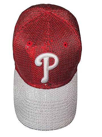 Victoria's Secret PINK x New Era Philadelphia Phillies Sequin Bling Baseball Hat Hat (view 1)