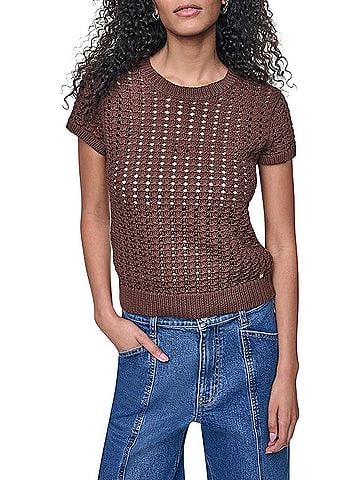 DKNY Short Sleeve Blouse (view 1)