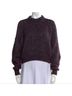 Isabel Marant Multicolor Knit Lurex Cropped Crew Mock Neck Sweater Wool Sweater - photo 5