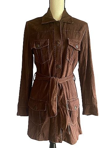 Lilly Pulitzer Vintage washable lamb suede belted Coat (view 1)