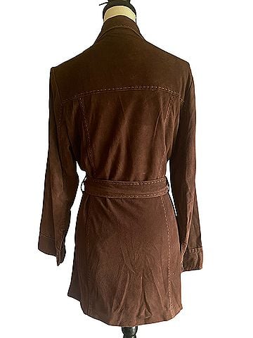 Lilly Pulitzer Vintage washable lamb suede belted Coat (view 2)