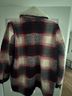 Gap Plaid Red White Gray Coat Size S - photo 3
