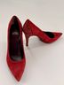 Stuart Weitzman 100% Suede 100% Leather Solid Red Heels Size 7 - photo 4