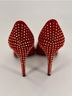 Stuart Weitzman 100% Suede 100% Leather Solid Red Heels Size 7 - photo 3