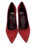 Stuart Weitzman 100% Suede 100% Leather Solid Red Heels Size 7 - photo 2