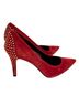 Stuart Weitzman 100% Suede 100% Leather Solid Red Heels Size 7 - photo 1