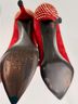Stuart Weitzman 100% Suede 100% Leather Solid Red Heels Size 7 - photo 5