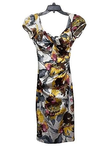 Stop Staring! Cocktail Midi Dress With Twisted Front Cocktail Dress (view 2)