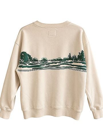 Abercrombie & Fitch Golf Graphic Oversized Sunday Crew Sweatshirt Sweatshirt (view 2)