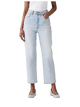 Levi's Ribcage Straight Ankle Women's Cropped Straight Leg Jeans (view 1)