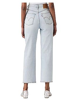 Levi's Ribcage Straight Ankle Women's Cropped Straight Leg Jeans (view 2)