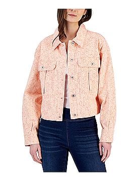 INC International Concepts Ella Snake Print Denim Jacket (view 1)